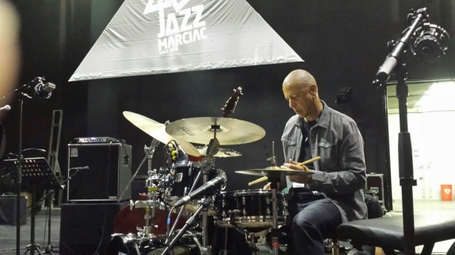 Jae Sinnett Drumming at the Jazz in Marciac Festival 2017